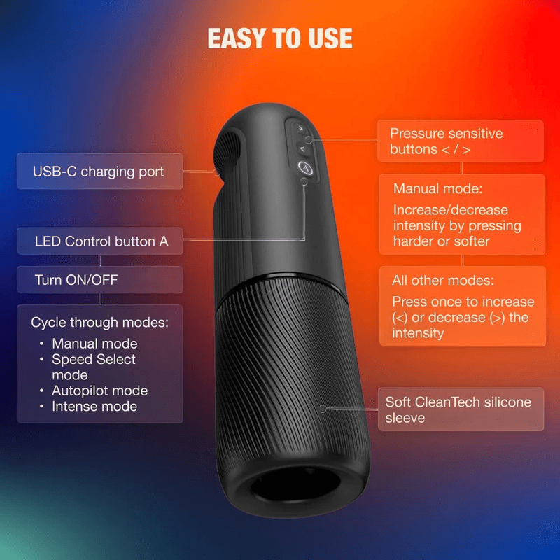 ARCWAVE - ORBIT 360° ROTATING MALE MASTURBATOR WITH APP CONTROL BLACK thumb 13