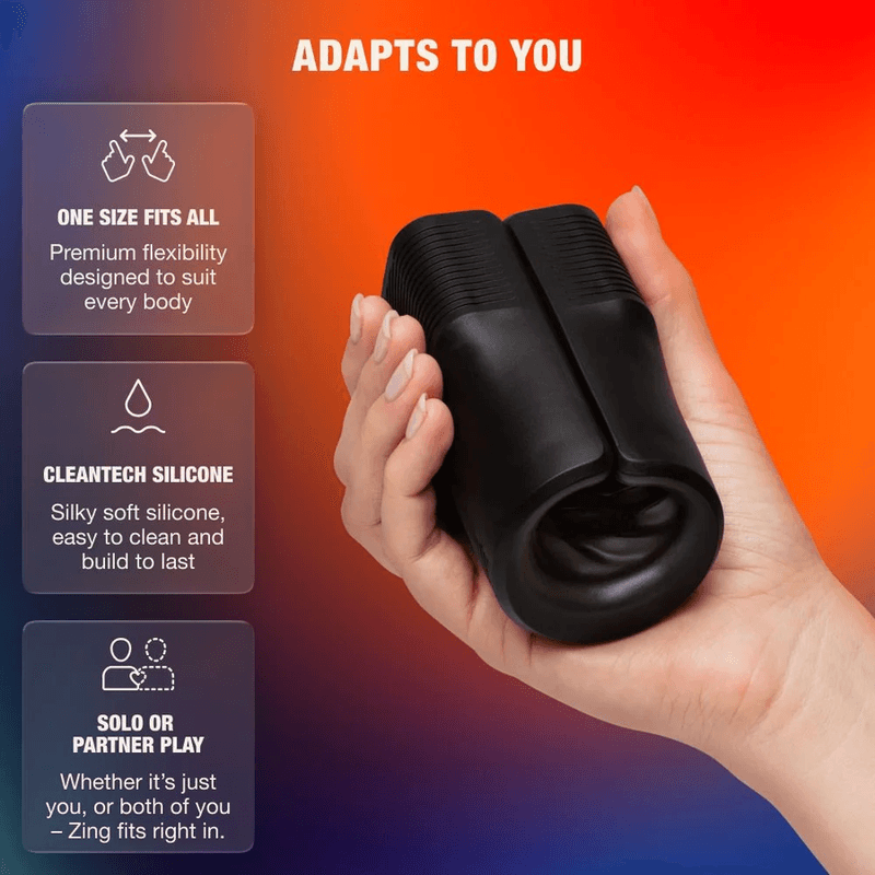ARCWAVE - ZING VIBRATING MALE STROKER WITH DUAL MOTOR BLACK thumb 2