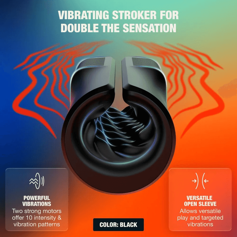 ARCWAVE - ZING VIBRATING MALE STROKER WITH DUAL MOTOR BLACK thumb 3