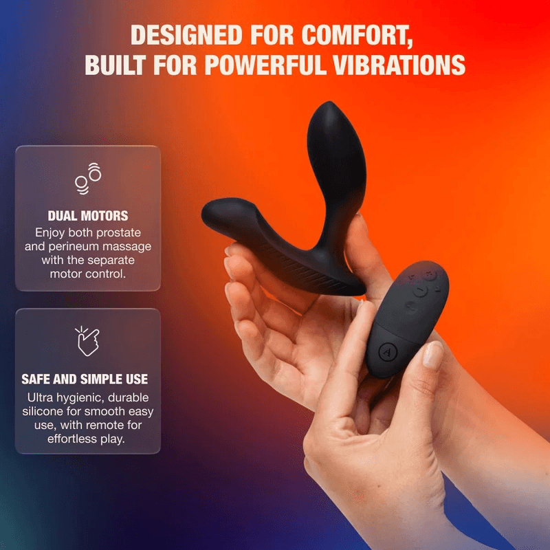 ARCWAVE - PERK VIBRATING PROSTATE MASSAGER WITH DUAL MOTOR AND REMOTE CONTROL BLACK thumb 7
