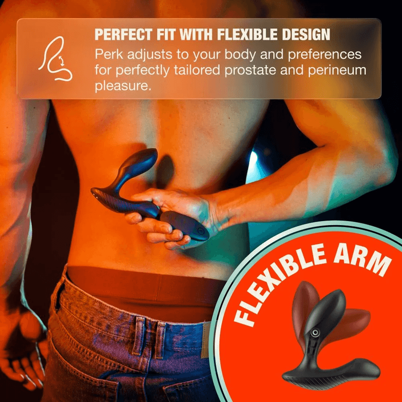 ARCWAVE - PERK VIBRATING PROSTATE MASSAGER WITH DUAL MOTOR AND REMOTE CONTROL BLACK thumb 8