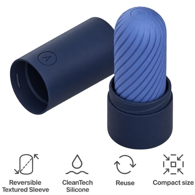 ARCWAVE - GHOST REVERSIBLE SILICONE STROKER BLUE thumb 3