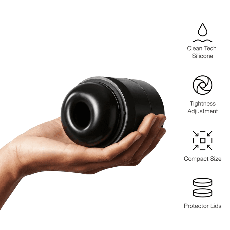 ARCWAVE - VOY MALE STROKER WITH 8 PRESSURE SETTINGS BLACK (10 ML LUBRICANT INCLUDED) thumb 3