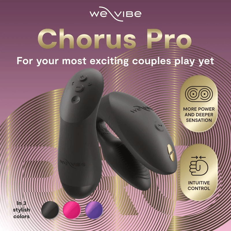 WE-VIBE - CHORUS PRO PREMIUM COUPLES VIBRATOR SATIN BLACK thumb 5