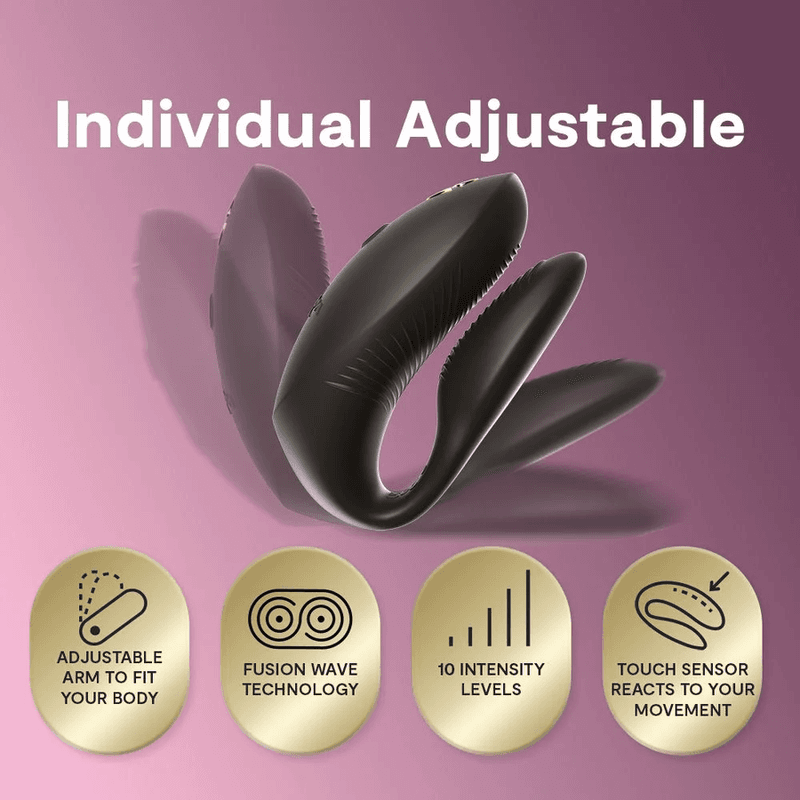 WE-VIBE - CHORUS PRO PREMIUM COUPLES VIBRATOR SATIN BLACK thumb 6