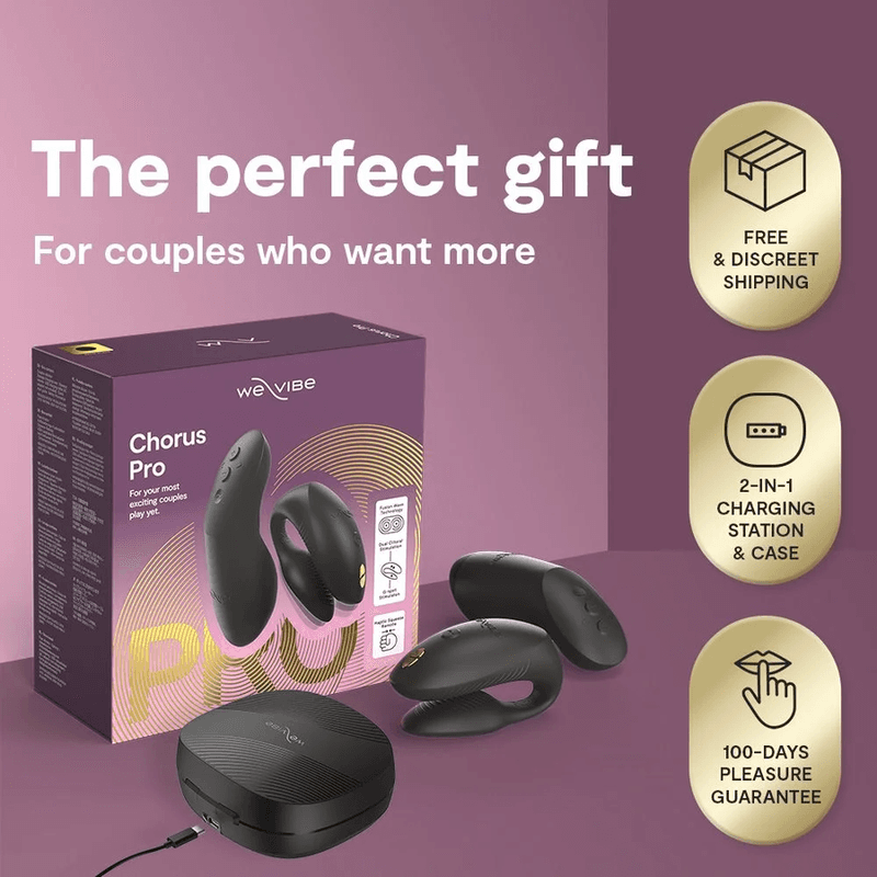 WE-VIBE - CHORUS PRO PREMIUM COUPLES VIBRATOR SATIN BLACK thumb 8