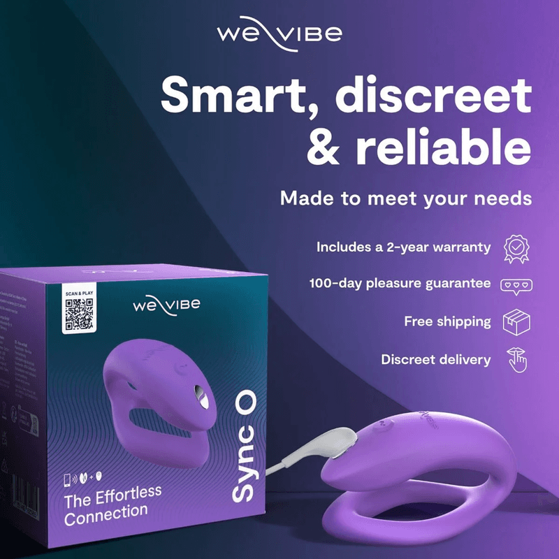 WE-VIBE - SYNC O WRAPPING-STIMULATION COUPLES VIBRATOR LIGHT PURPLE thumb 6