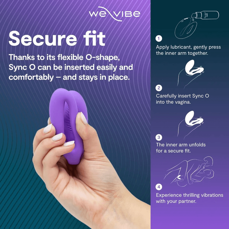 WE-VIBE - SYNC O WRAPPING-STIMULATION COUPLES VIBRATOR LIGHT PURPLE thumb 7