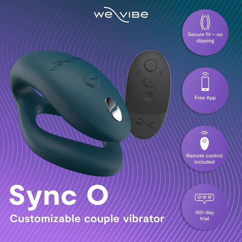 WE-VIBE - SYNC 2 ADJUSTABLE COUPLES VIBRATOR VELVET GREEN thumb 4