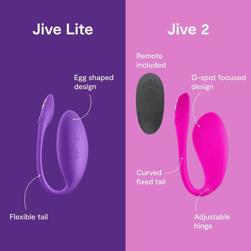 WE-VIBE - JIVE LITE APP-CONTROLLED WEARABLE EGG VIBRATOR PURPLE thumb 8