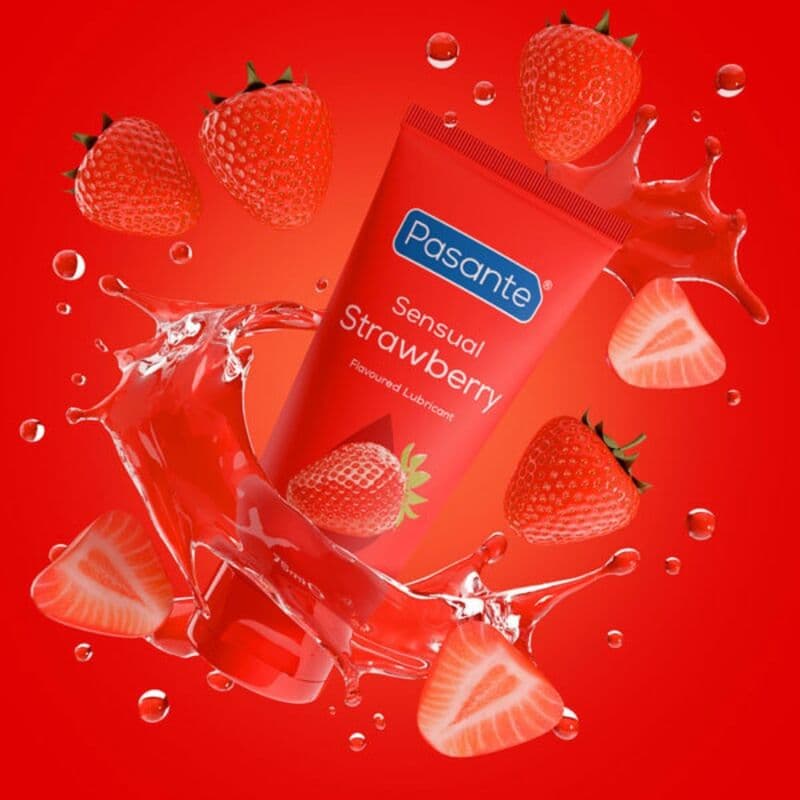 PASANTE - SENSUAL STRAWBERRY WATER-BASED STRAWBERRY FLAVOURED PERSONAL LUBRICANT 75 ML thumb 3
