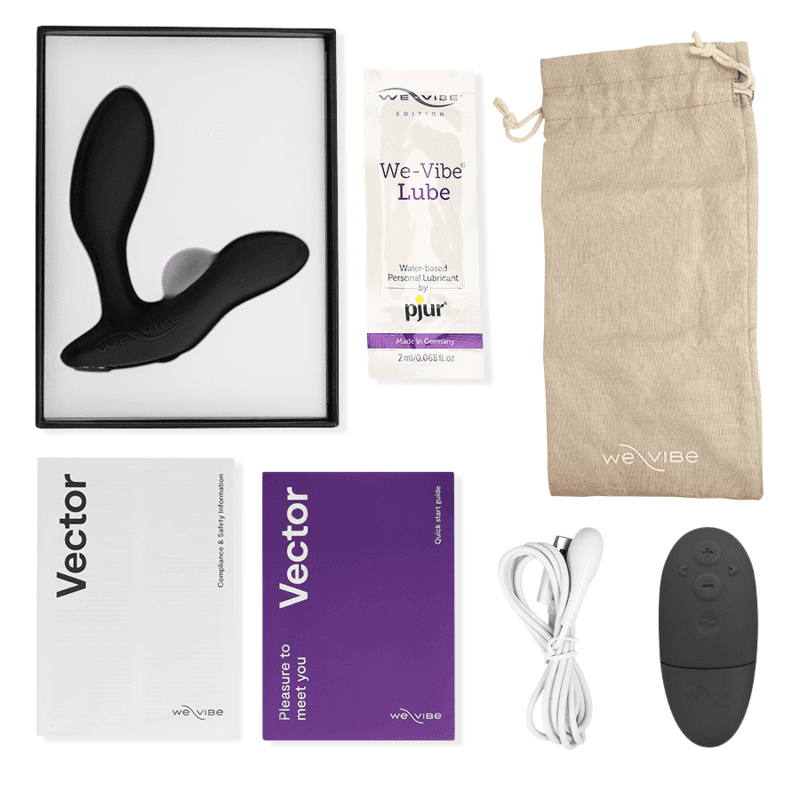 WE-VIBE - VECTOR+ BLACK PROSTATE MASSAGER REMOTE CONTROL thumb 15