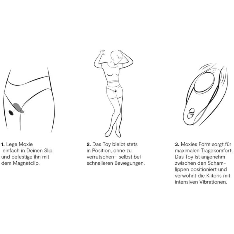 WE-VIBE - MOXIE + BLACK CLITORAL VIBRATOR thumb 4