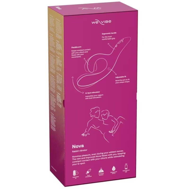 WE-VIBE - NOVA 2 FLEXIBLE RABBIT VIBRATOR WITH 10 VIBRATION MODES AND APP CONTROL PURPLE thumb 15