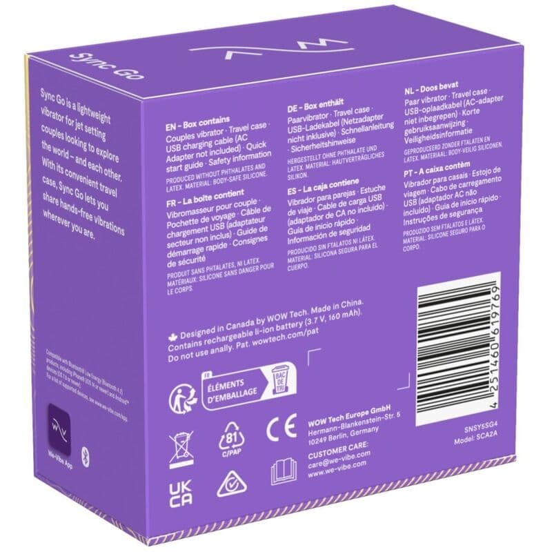 WE-VIBE - SYNC GO DUAL STIMULATOR VIOLET thumb 12