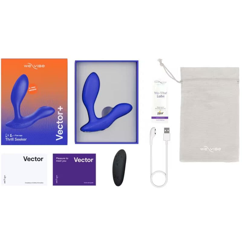 WE-VIBE - VECTOR+ DUAL-STIMULATION PROSTATE MASSAGER ROYAL BLUE thumb 13