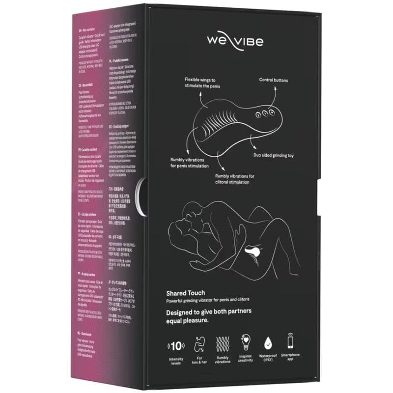 WE-VIBE - SHARED TOUCH DOUBLE-SIDED COUPLES VIBRATOR BLACK thumb 14