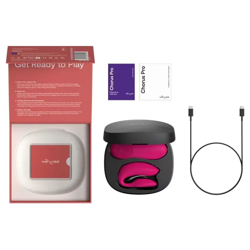 WE-VIBE - CHORUS PRO PREMIUM COUPLES VIBRATOR ELECTRIC PINK thumb 15