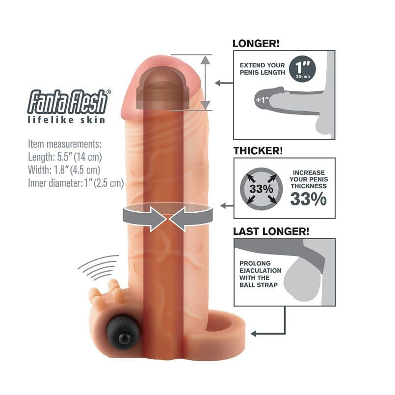 FANTASY X- TENSIONS - VIBRATING REAL FEEL 1 EXTENSION thumb 2