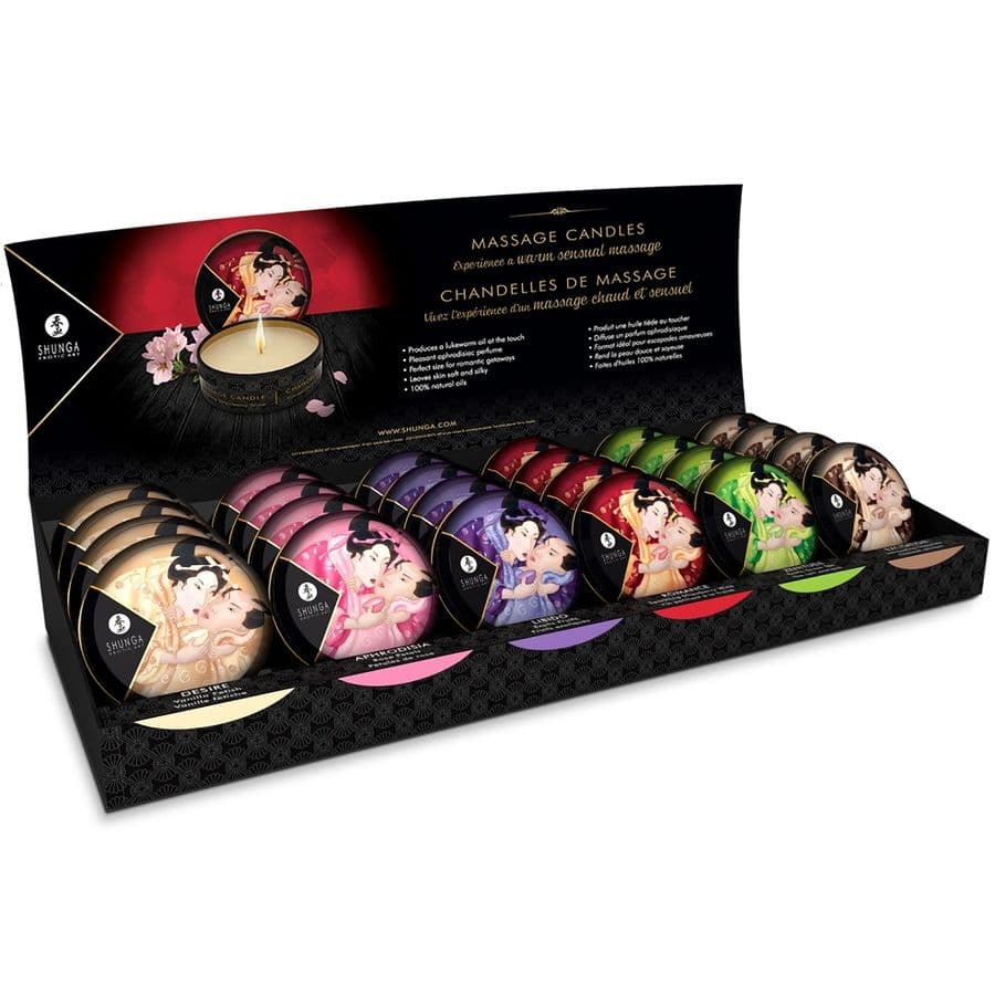 SHUNGA - MINI CARESS BY CANDLELIGHT DISPLAY MASSAGE CANDLES 24 UNITS thumb 7