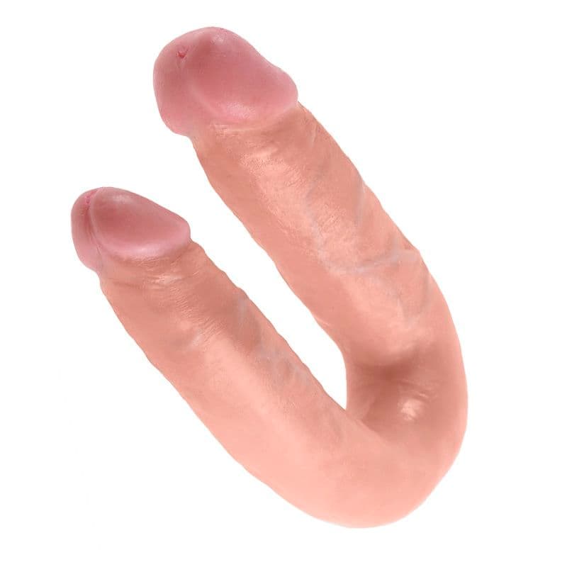 KING COCK - U-SHAPED MEDIUM DOUBLE TROUBLE FLESH 13.9 CM thumb 3