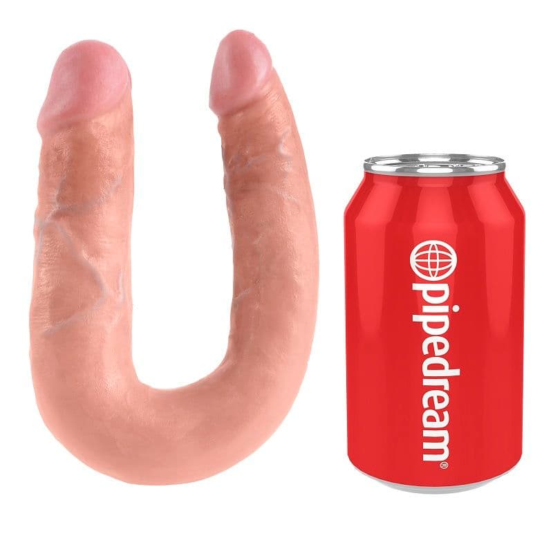 KING COCK - U-SHAPED MEDIUM DOUBLE TROUBLE FLESH 13.9 CM thumb 4