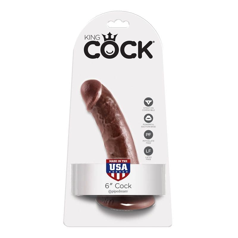 KING COCK - 6" COCK BROWN 15.2 CM thumb 2