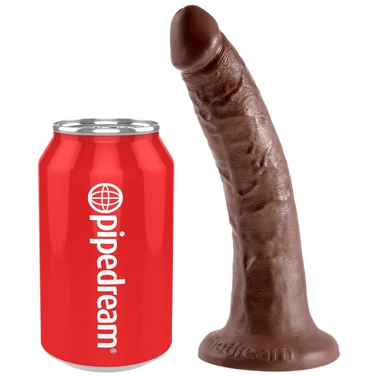 KING COCK - 7 DILDO CHOCOLATE 17.8 CM thumb 3