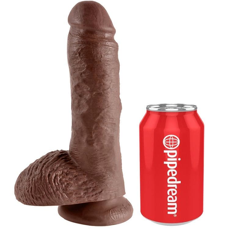 KING COCK 8" COCK BROWN WITH BALLS 20.3 CM thumb 3
