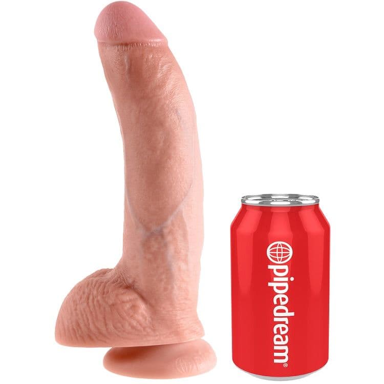 KING COCK - 9 DILDO FLESH WITH BALLS 22.9 CM thumb 3
