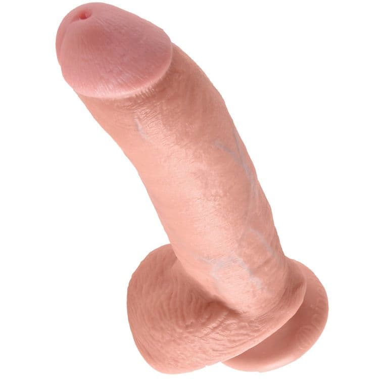 KING COCK - 9 DILDO FLESH WITH BALLS 22.9 CM thumb 4