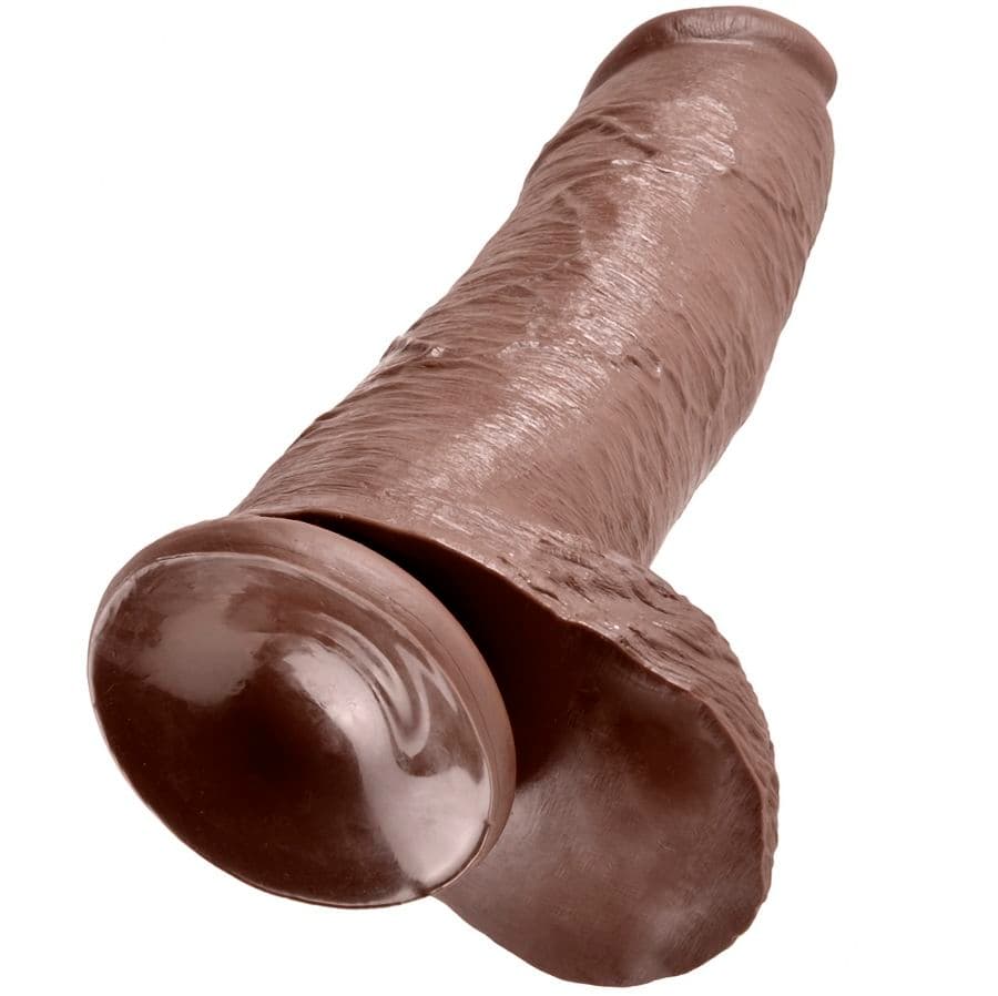 KING COCK - 12 DILDO BROWN WITH BALLS 30.48 CM thumb 2
