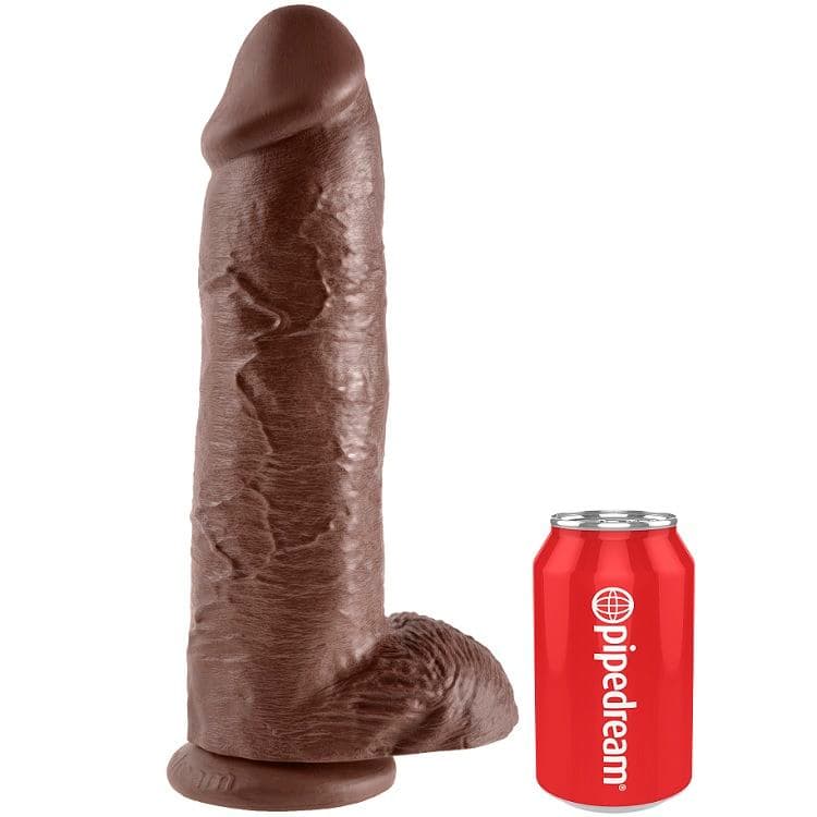 KING COCK - 12 DILDO BROWN WITH BALLS 30.48 CM thumb 4