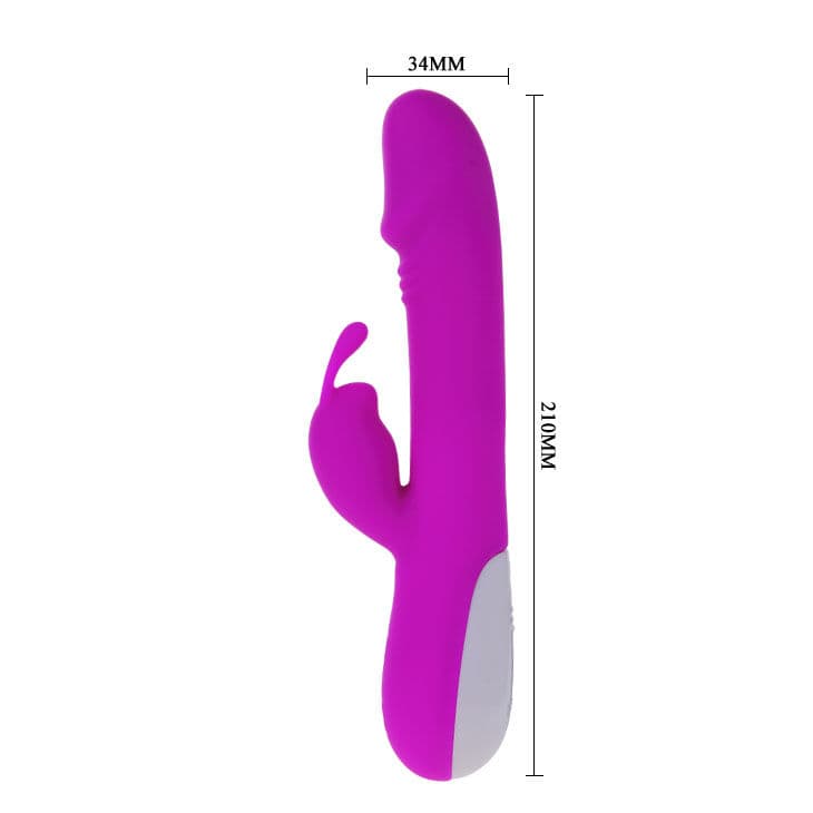 PRETTY LOVE - FLIRTATION ROBERT VIBRATOR WITH CLITORIS STIMULATOR thumb 4