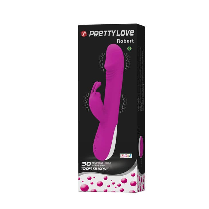 PRETTY LOVE - FLIRTATION ROBERT VIBRATOR WITH CLITORIS STIMULATOR thumb 6