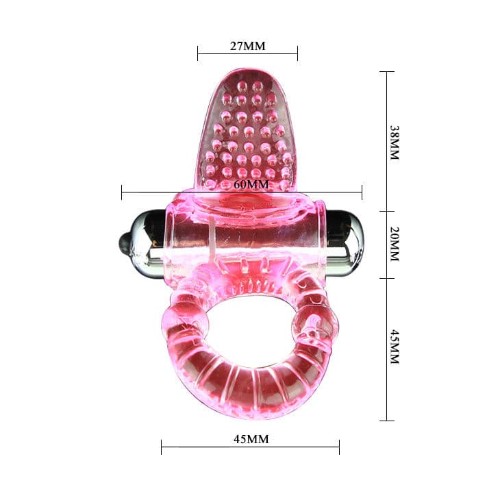 BAILE - SWEET ABS 10 RHYTHMS RING PINK VIBRATOR PENIS RING thumb 4