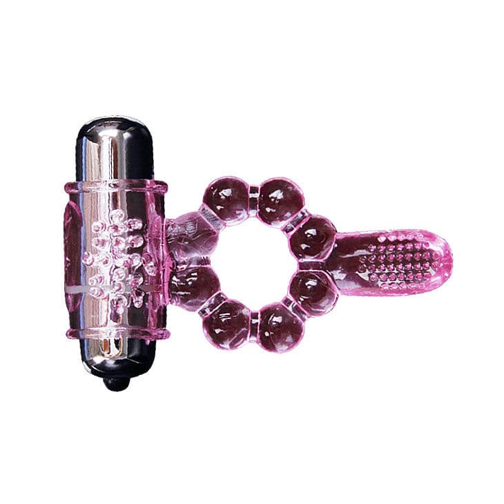 BAILE - SILICONE RING 10 TONGUE RHYTHMS WITH PINK VIBRATION thumb 6