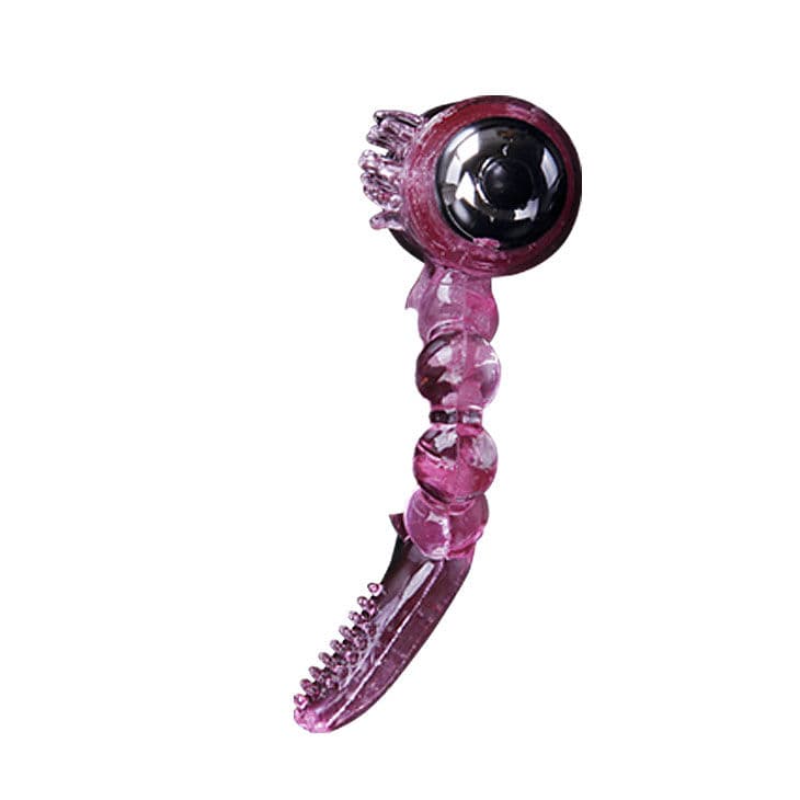 BAILE - SILICONE RING 10 TONGUE RHYTHMS WITH PINK VIBRATION thumb 7