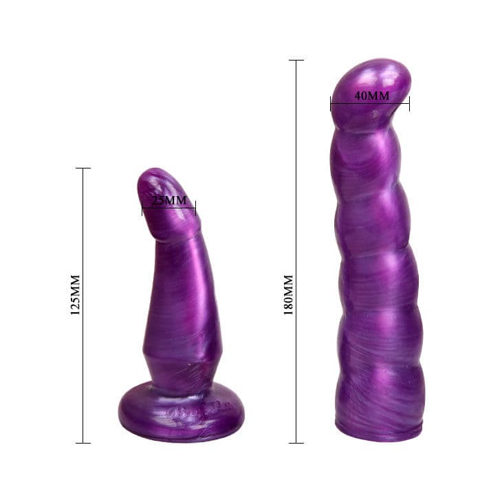 BAILE - LILAC FEMALE ANAL AND VAGINAL HARNESS GPOINT 17 CM thumb 7