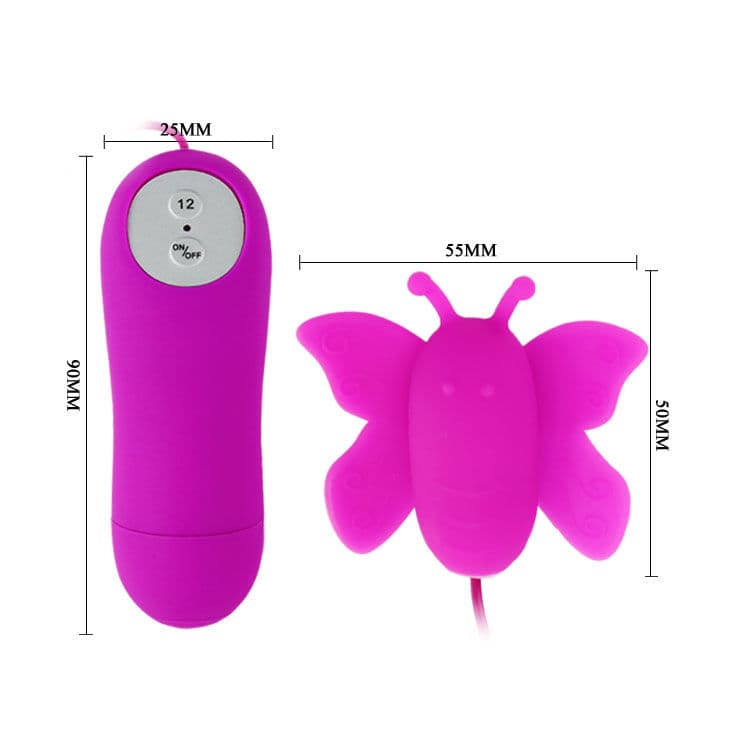 BAILE - LOVE EGGS BUTTERFLY CLITORIS STIMULATOR 12 SPEEDS LILAC REMOTE CONTROL thumb 4