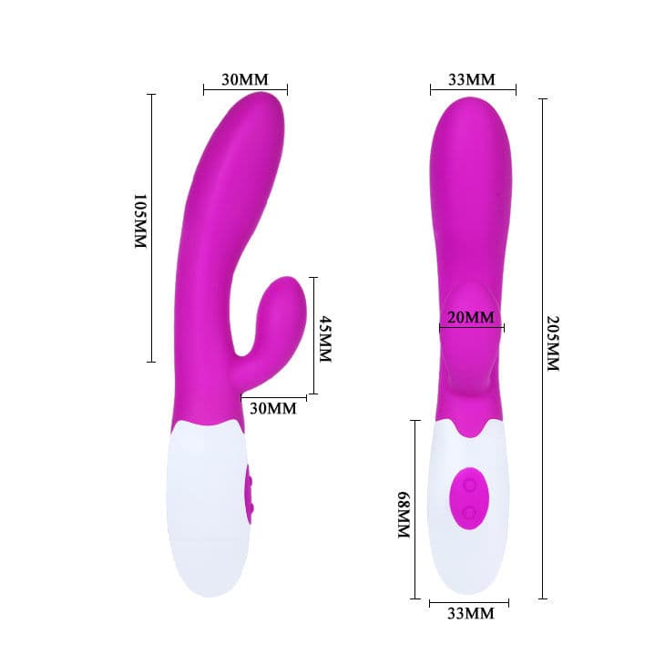 PRETTY LOVE - FLIRTATION ALVIS VIBRATOR WITH CLITORIS STIMULATOR thumb 6