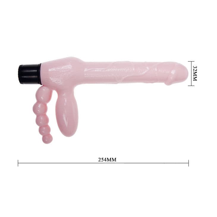 BAILE - TPR ROPELESS HARNESS WITH VIBRATION AND ANAL STIMULATION 25.4 CM thumb 6