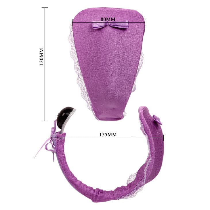 BAILE - THONG WITH VIBRATOR WITH LILAC REMOTE CONTROL thumb 5