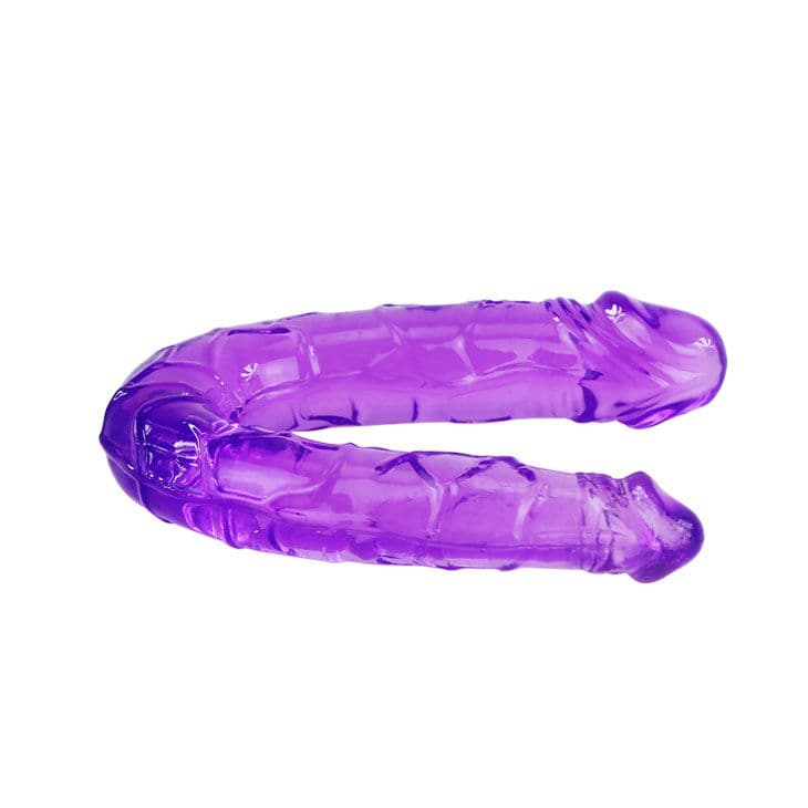 BAILE - DOUBLE DILDO IN LILAC FLEXIBLE JELLY thumb 2