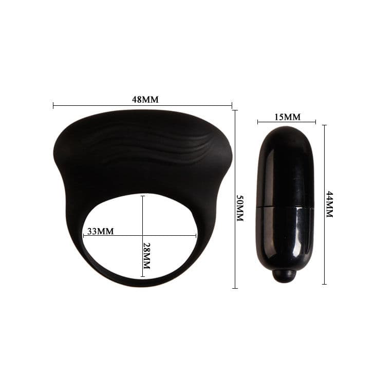 PRETTY LOVE - BERTRAM BLACK VIBRATOR RING thumb 5