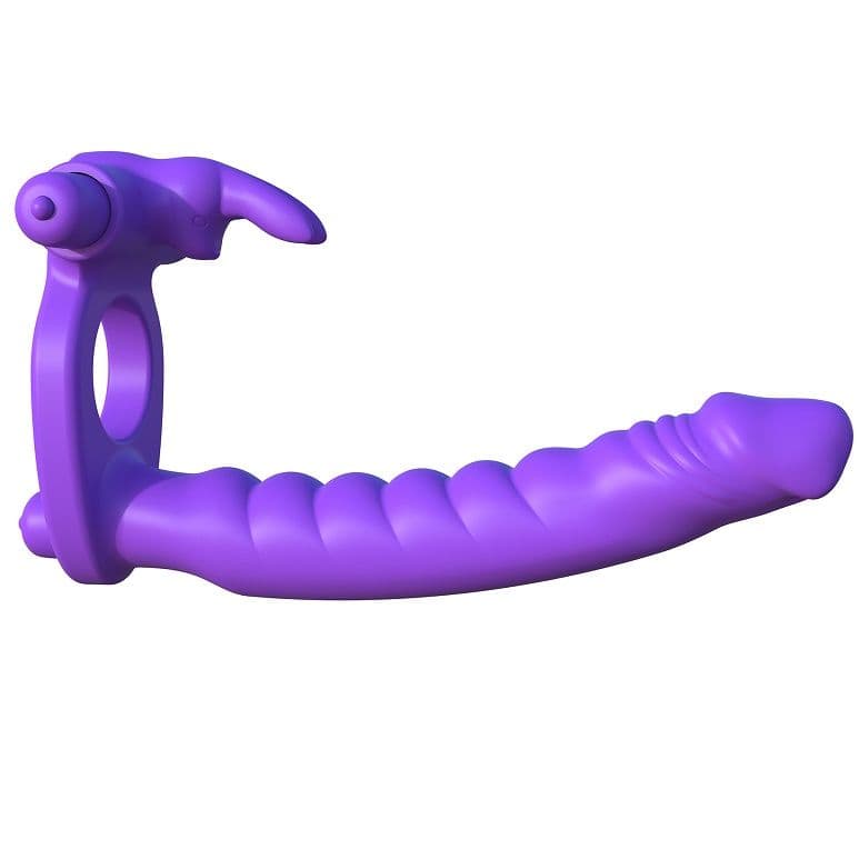 FANTASY C-RINGZ - SILICONE DOUBLE VIBRATOR RABBIT thumb 1