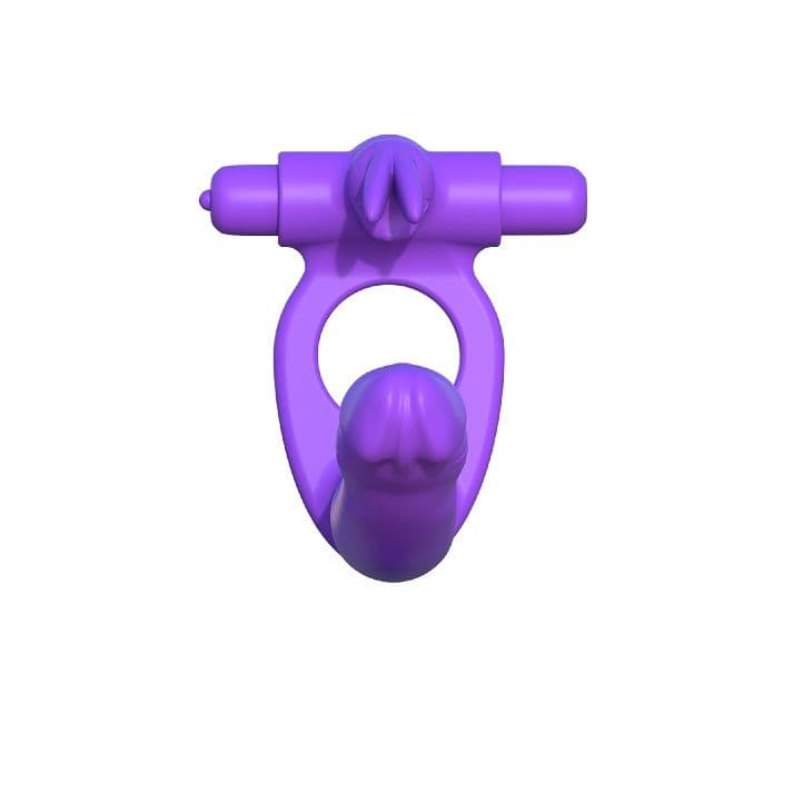 FANTASY C-RINGZ - SILICONE DOUBLE VIBRATOR RABBIT thumb 3