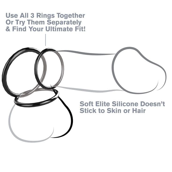FANTASY C-RINGZ - SILICONE 3 RING STAMINA SET thumb 1