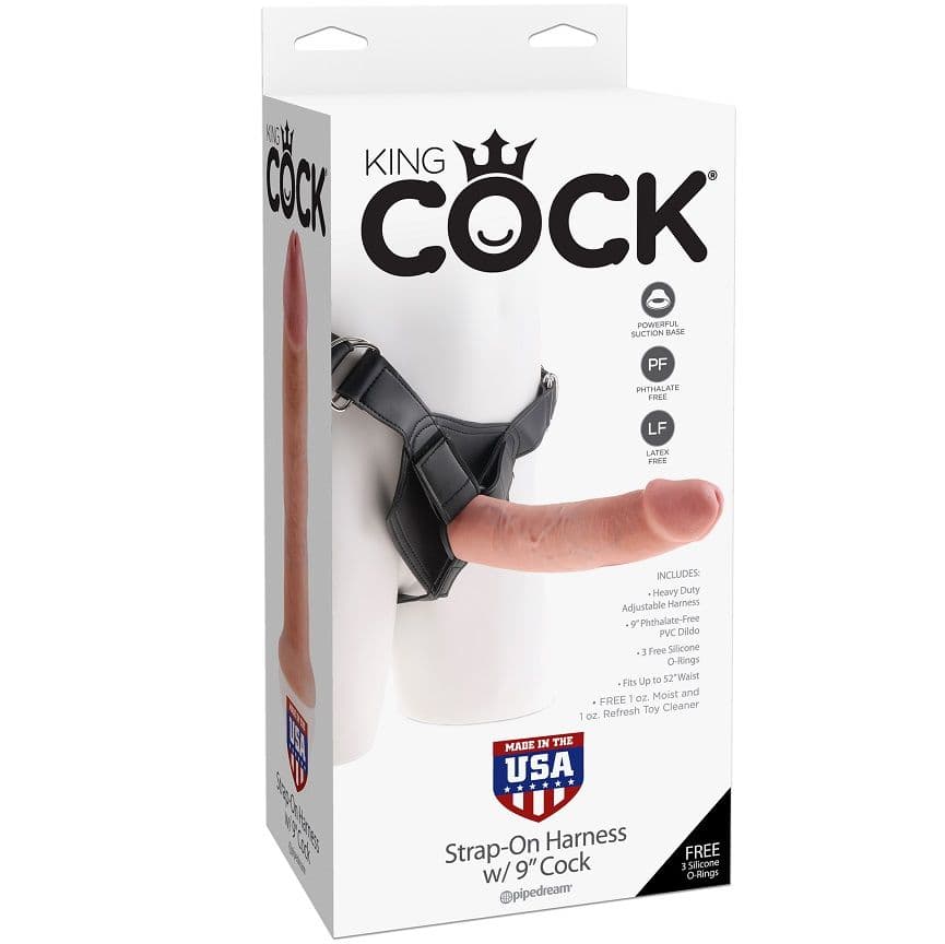 KING COCK - HARNESS WITH NATURAL REALISTIC PENIS 22.9 CM thumb 4