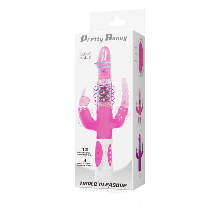 BAILE - PRETTY BUNNY TRIPLE VIBRATOR ROTATOR thumb 7